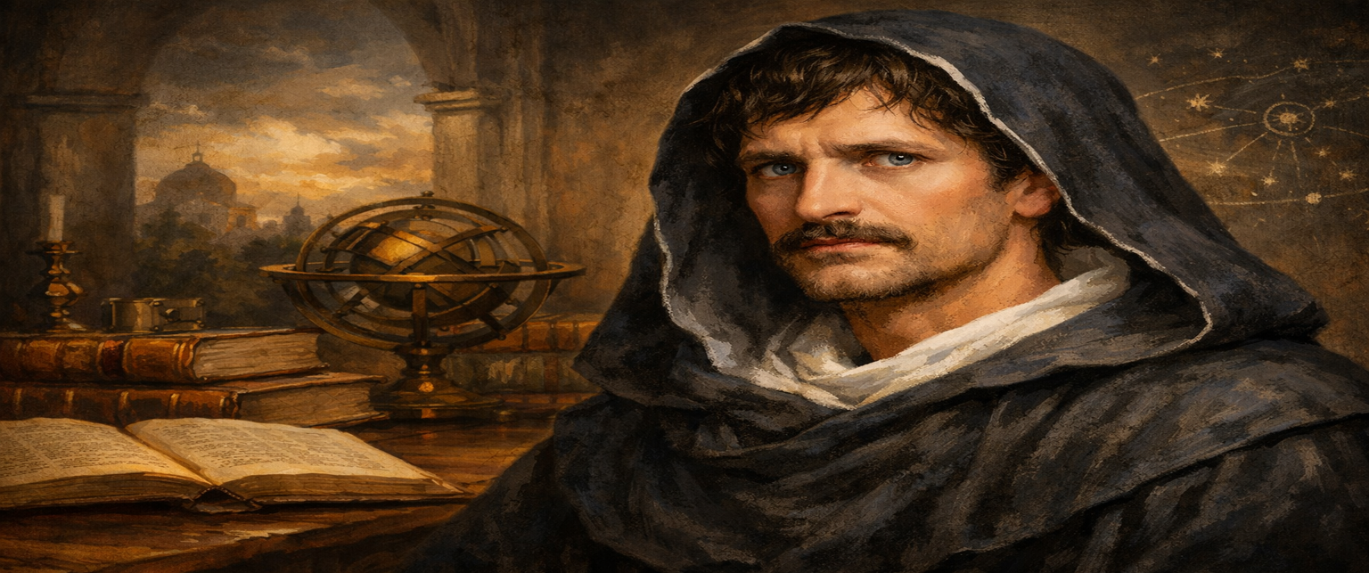 Imagem de referência de Giordano Bruno